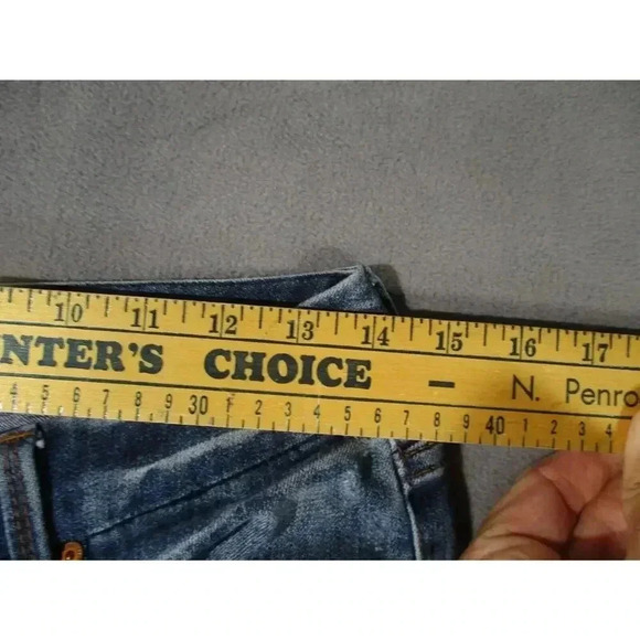 Seven7 Women's Bootcut Distressed Blue Jeans Size 28 Medium Wash Western - Picture 6 of 12